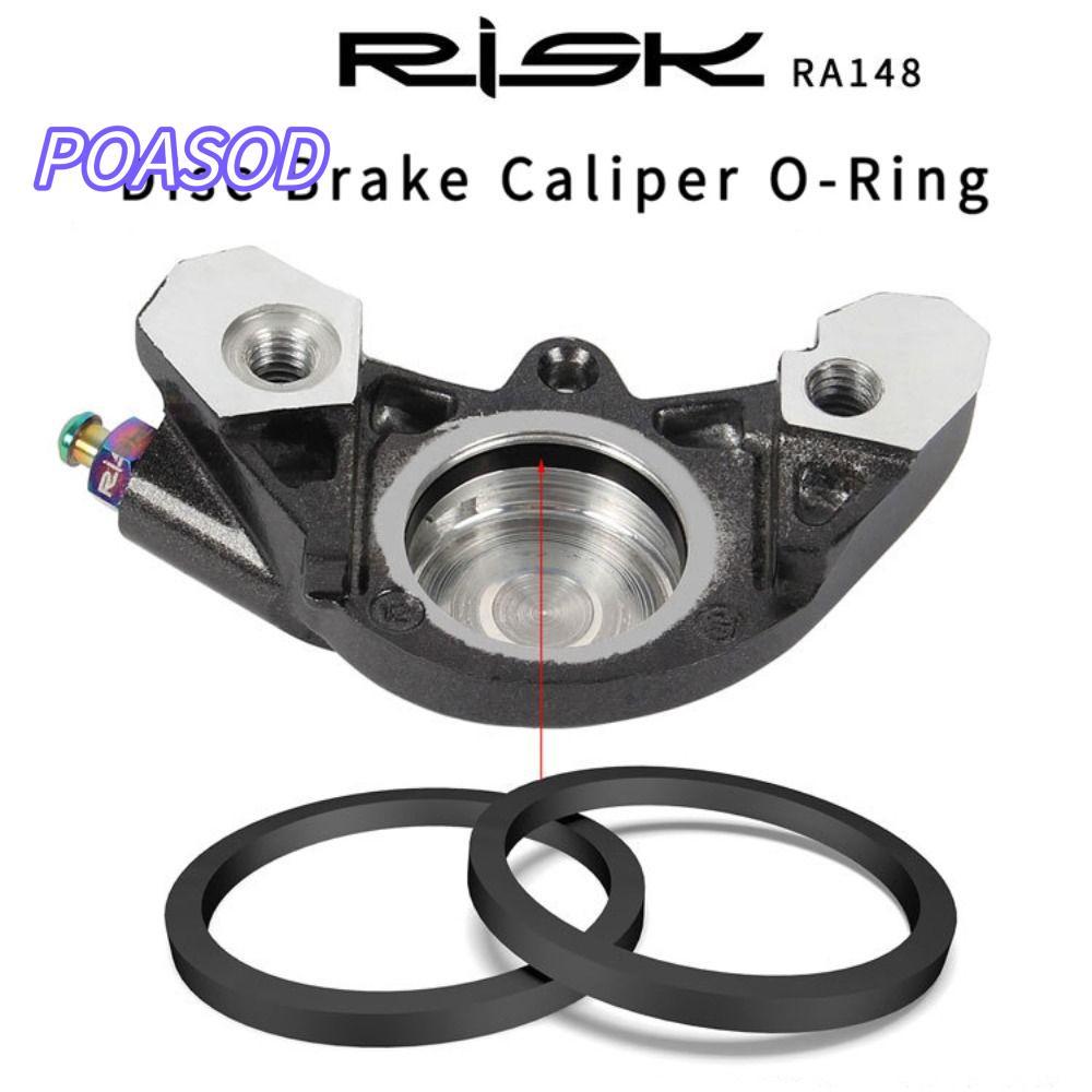 MAYSHOW 2 ชิ้นแหวนปิดผนึก,สีดํา RISK ดิสก์เบรก Caliper, เบรคลูกสูบ O-Ring สําหรับ SLX M7000 XT M8000