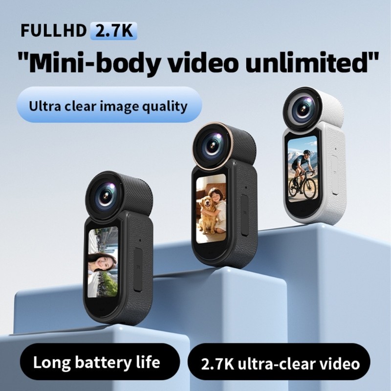 QJ 2 7K Wearable Thumb Camera Action Camera กล้องวิดีโอขนาดเล็ก Magnetic Wearable Video Recorder สํา