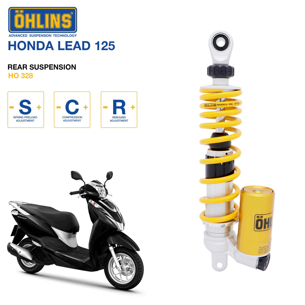 โช๊คหลัง Ohlins HO 328 For Honda Lead 125