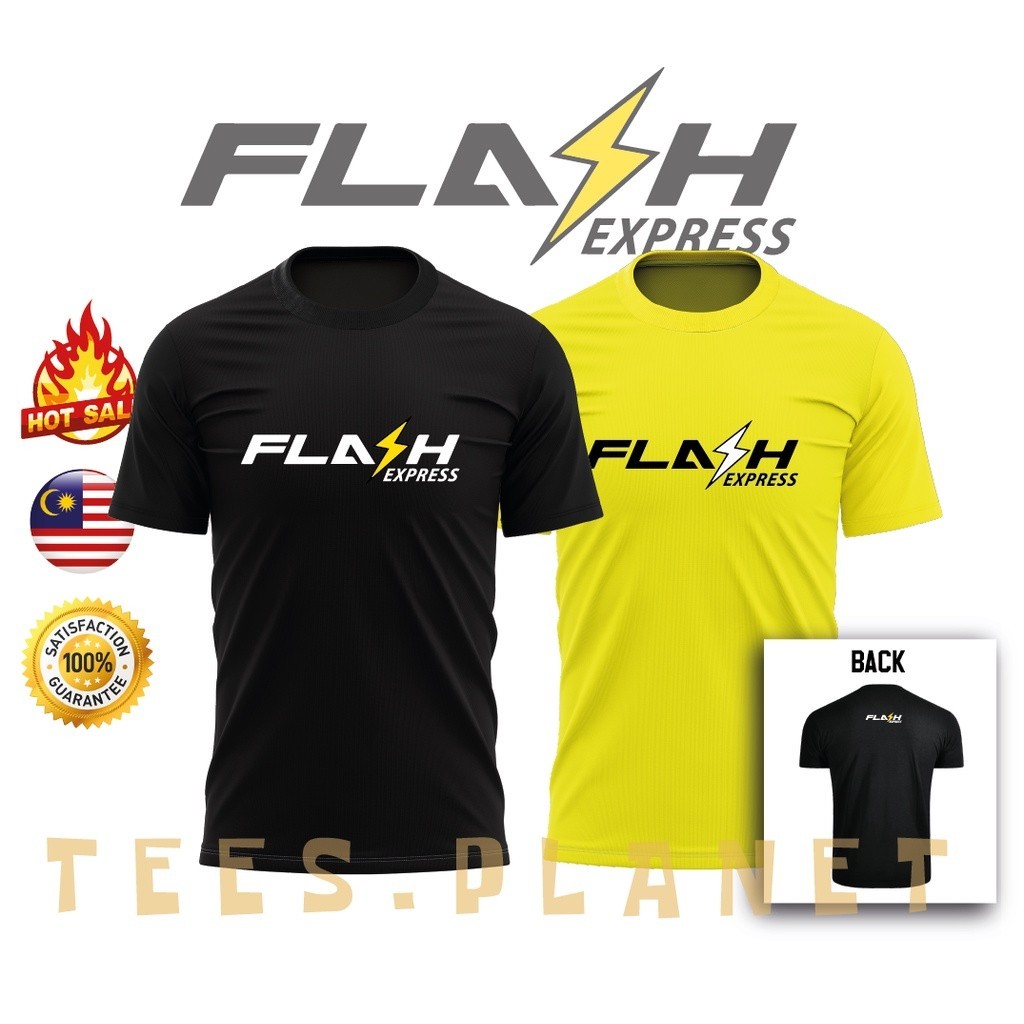 Baju Men Msia Rider Flash Express Rider Jersey Microfibre Baju T-Shirt Ride Delivery Summer High Qua