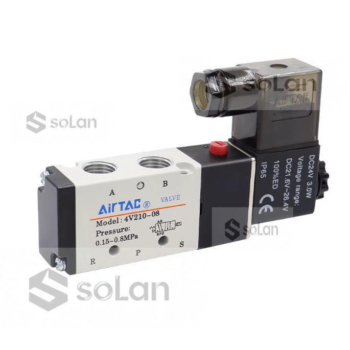 Airtac Solenoid วาล์วนิวเมติก 4V210-08-06 4V110-M5-06 4V310-08-10 4V410-15 Controller วาล์วย้อนกลับว
