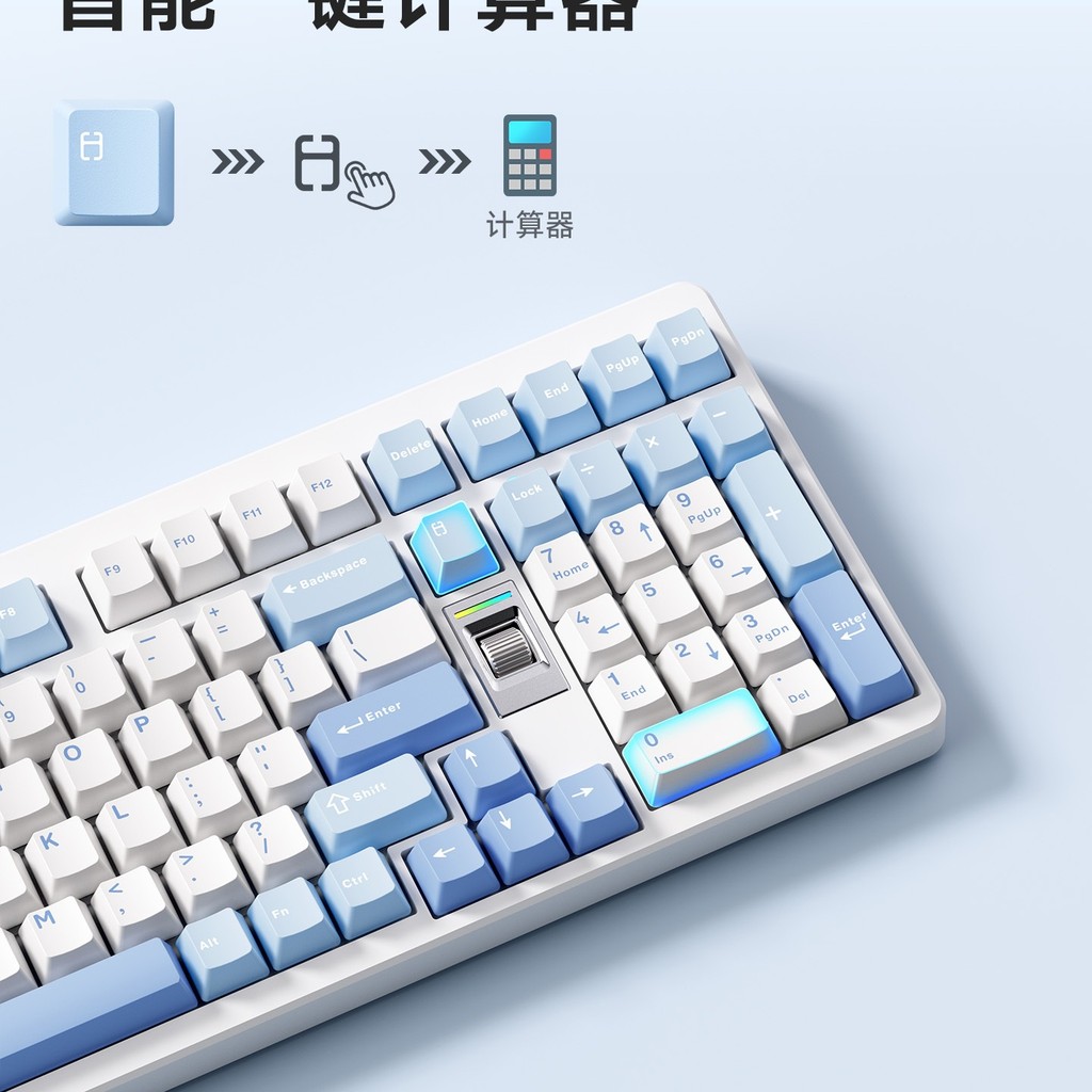 MCHOSE จาก G98 V2 คีย์บอร์ดแบบกลไกสายที่กําหนดเองสามโหมดบลูทูธเกมเกมเฉพาะ pro