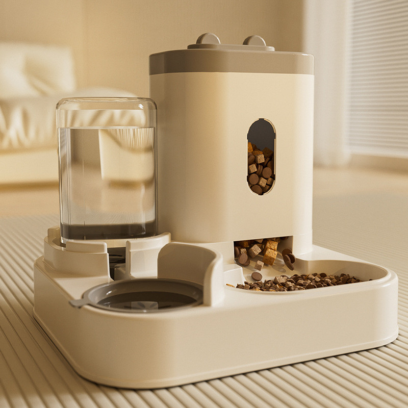 Cat and Dog Water Dispenser Cat Food Automatic Feeder Cat and Dog Bowl Food Storage Bucket Dog Water