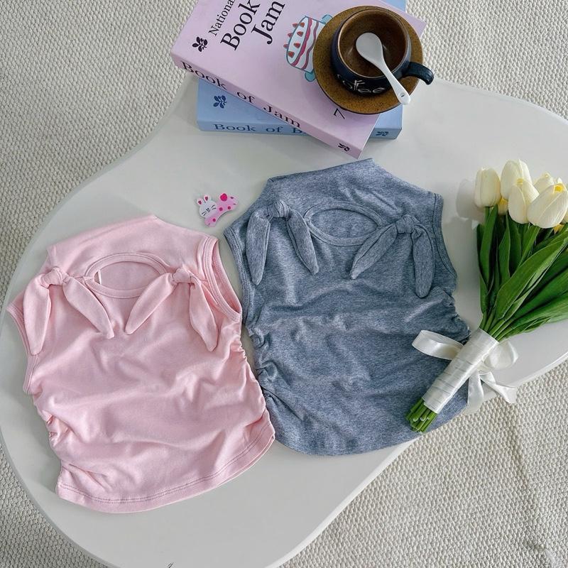 A26M [FORM Hugging WIDE INCREASED SIZE]-[Tom&Nau Kids] เสื้อกล้ามผูกโบว์สําหรับเด็กผู้หญิง bozip cot