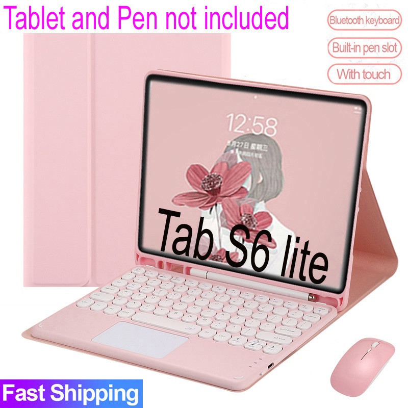 [Thai/English Keyboard] เคสพร้อมแป้นพิมพ์ทัชแพดสําหรับ Samsung Galaxy Tab S6 Lite 10.4 2020 2022 SM-