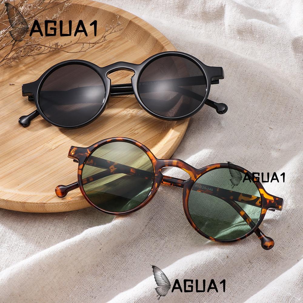 AGUA1 Leopard Black Glasses UV400 Driving Retro Korean Style Vintage Sun Glasses