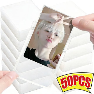 ซองใส่การ์ด Kpop เกาหลีแบบใส พร้อมฟิล์มป้องกัน / 35PT ซองใส่…