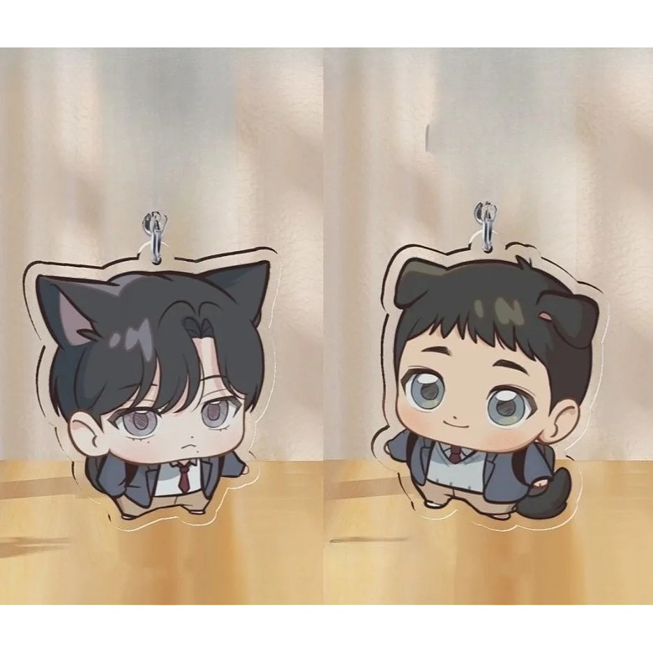 Baek Yeongwoon Manhwa Backlight อะคริลิค Mica Chibi พวงกุญแจตกแต่งกระเป๋านักเรียนกระเป๋าเป้สะพายหลัง
