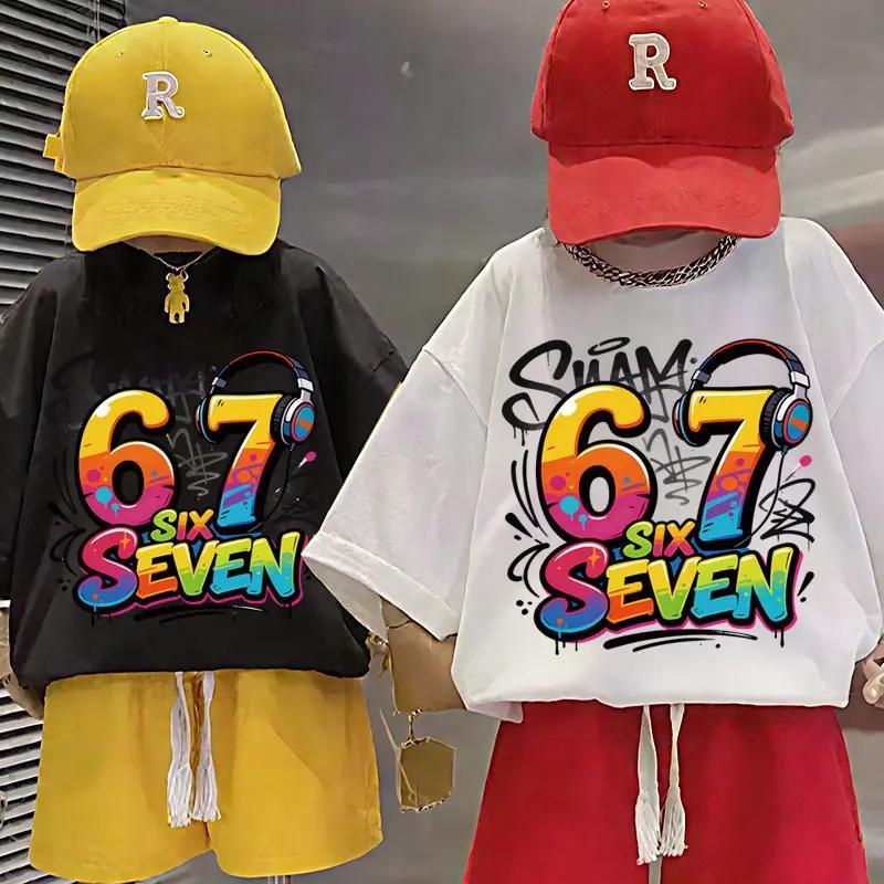(ผ้าฝ้าย 100%) 2026 เสื้อยืดเด็ก เนื้อผ้านุ่มระบายอากาศดี แขนสั้น ใส่สบาย ระบายอากาศดี สำหรับเด็ก 6-13 ปี ส่งเร็ว K651