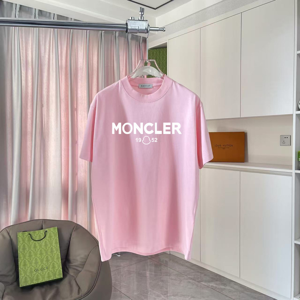 Moncler2026 Moncler-สไตล์ใหม่6XLคลาสสิกรอบคอแขนสั้นเสื้อยืดผู้ชายผู้หญิงสไตล์PlusขนาดTop Streetสไตล์