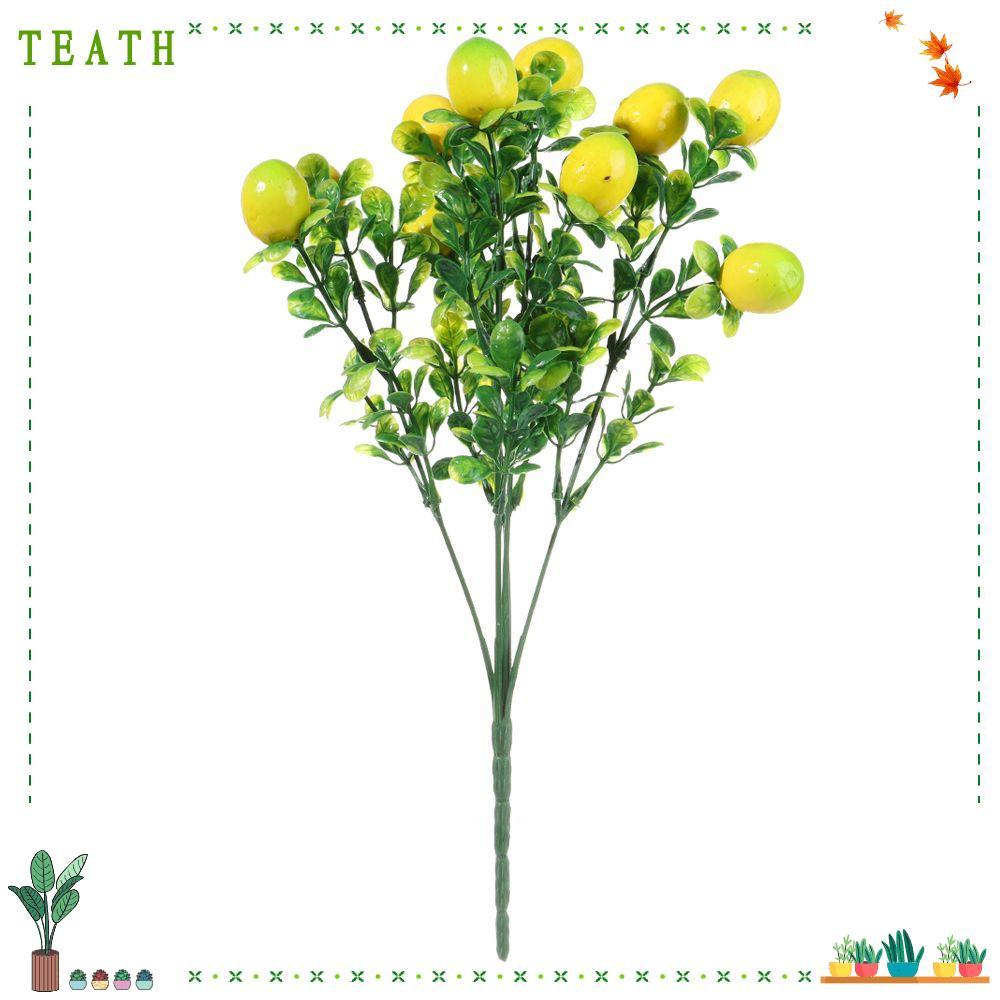 TEATH Lemon Branch Table Centerpiece Farmhouse Lemon Tree บอนไซ Greenery ตกแต่งผลไม้