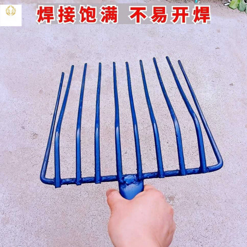 ส้อมเหล็กตักมูลสัตว์ 9 ซี่ 10 ซี่ อุปกรณ์เกษตร thumbnail 8