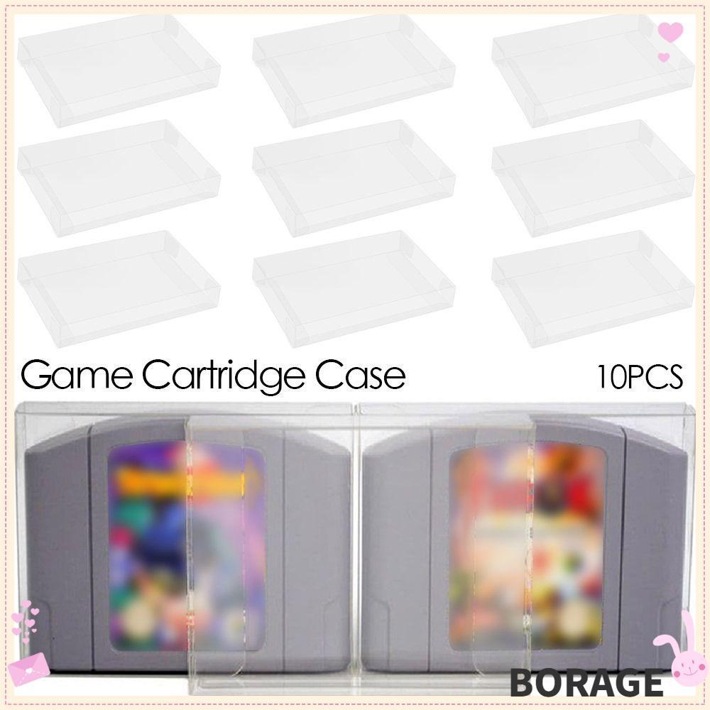 BORAG 10 ชิ้นตลับเกมการ์ดสําหรับ SNES Protector สําหรับ N64