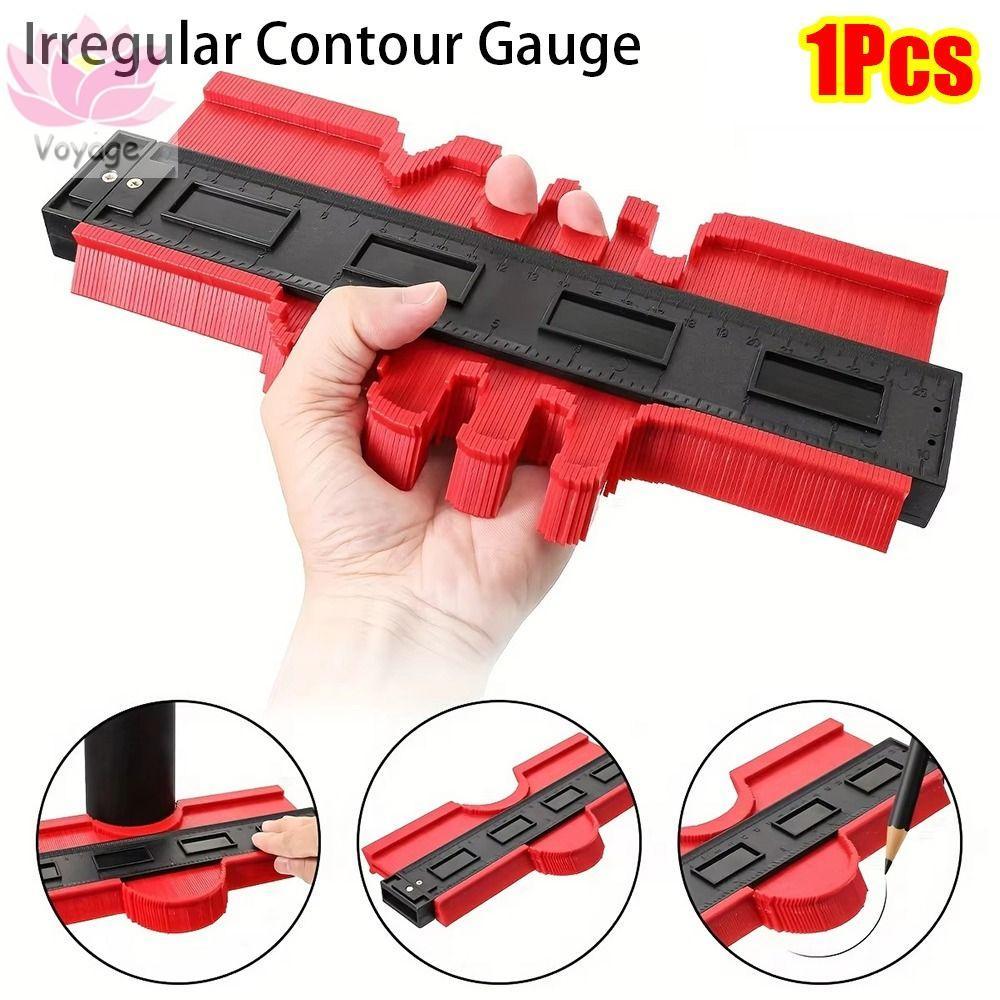 VOYAGER 1 ชิ้นโปรไฟล์ไม้บรรทัด,งานไม้เครื่องมือวัดเซรามิคปูกระเบื้องใช้ไม่สม่ําเสมอ Contour Gauge, 5