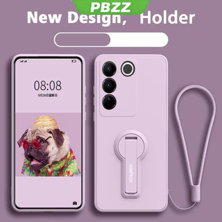 PBZZ FOR เคส ปลอก VIVO V27 5g VIVO V27E VIVO Y100 VIVO V29E VIVO V29 5g โทรศัพท์กรณี softcase ซิลิโคนเหลวป้องกันเรียบกันกระแทกกันชนปกการออกแบบใหม่360กับผู้ถือ YTXZZJ01