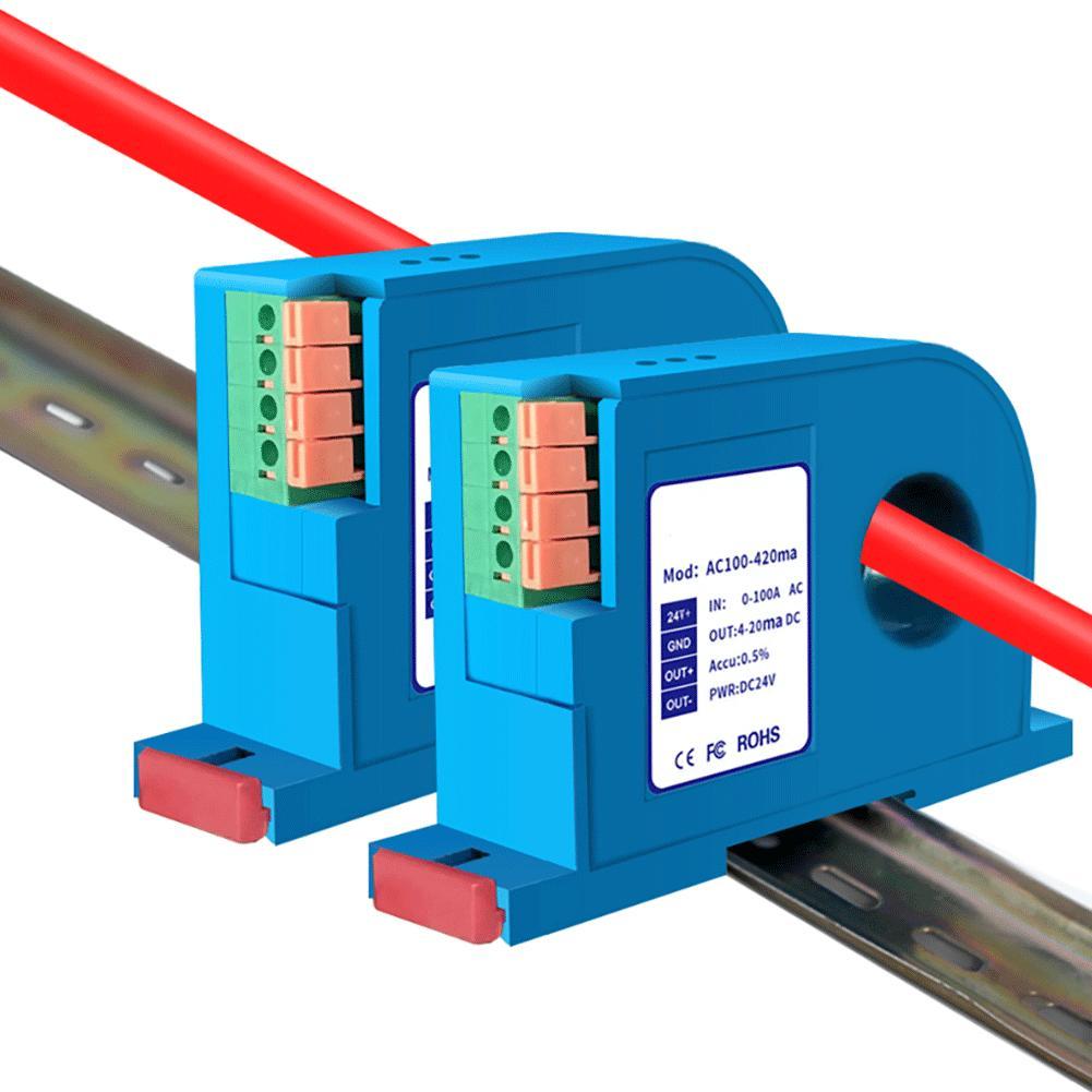 [มีในสต็อก] DC Current Sensing Switch 0-50A/0-100A Through Hole DC Ampere Switch DIN Sensor❀