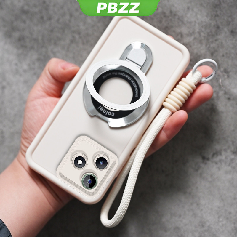 PBZZ 2026 สําหรับRealme note 70 60 50 60X c53 c51 c63 c61 c67 c65 เคสโทรศัพท์Softcaseกันกระแทกออกแบบใหม่ความงามพร้อมผู้ถือและเชือกเส้นเล็กสําหรับสาวJTSZJ02