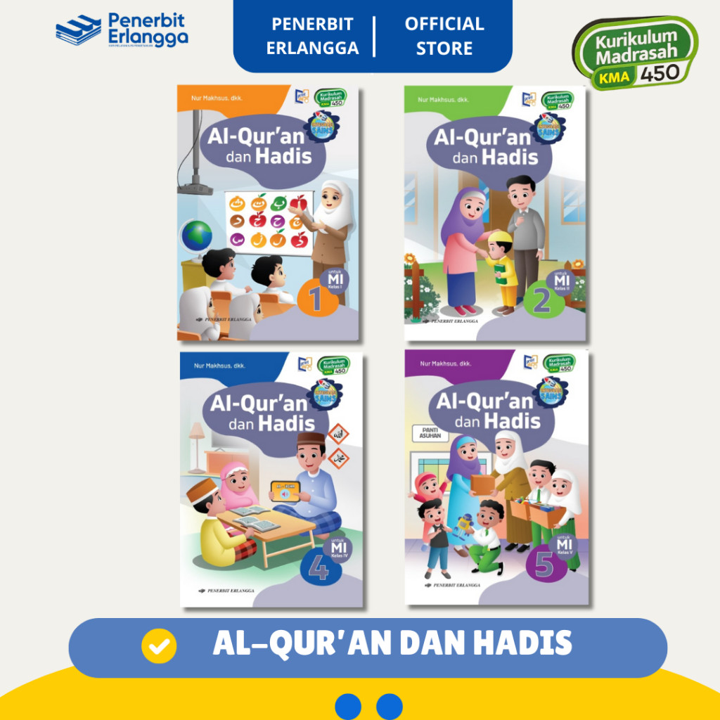 [เพื่อนบ้านอย่างเป็นทางการ] Al-Quran และ Hadith Mi Class 1 2 4 5 Madsarah KMA 450 Curriculum