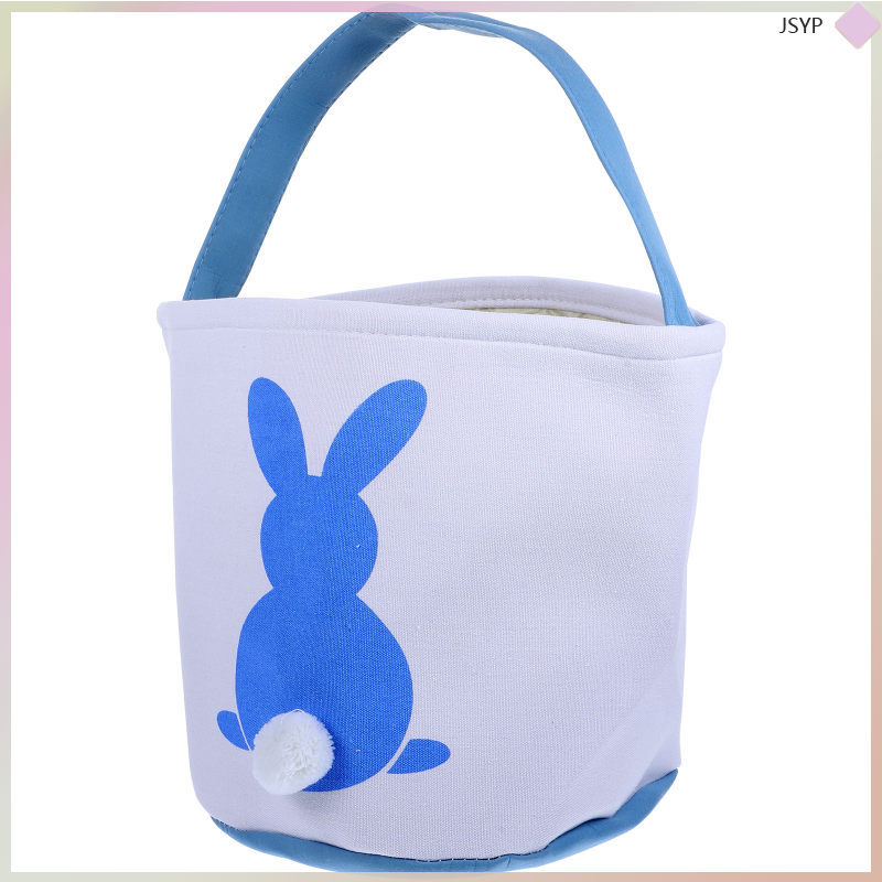 🎉 1PCS Reusable Treat Bags Easter Bunny Gift Bag Polyester for Party Events and Hunt Games 11.8x8.7i