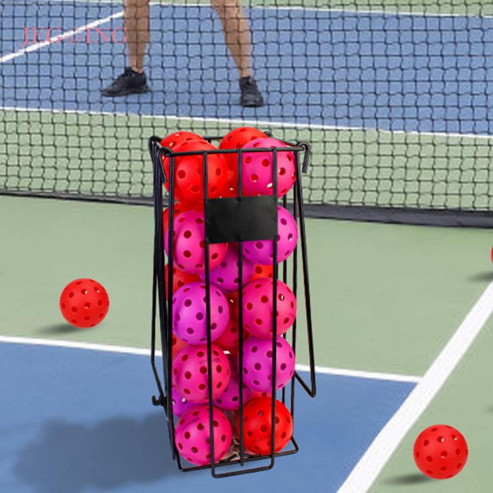 Tennis Ball Hopper Tennis Ball Carrier Holder สําหรับพกพารถกระบะง่าย