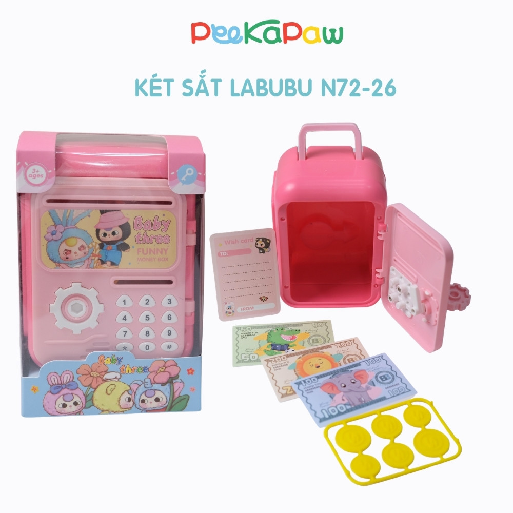 ของเล่นเด็กปลอดภัย 14 ซม. สีชมพู N72-26 PeeKaPaw Toys