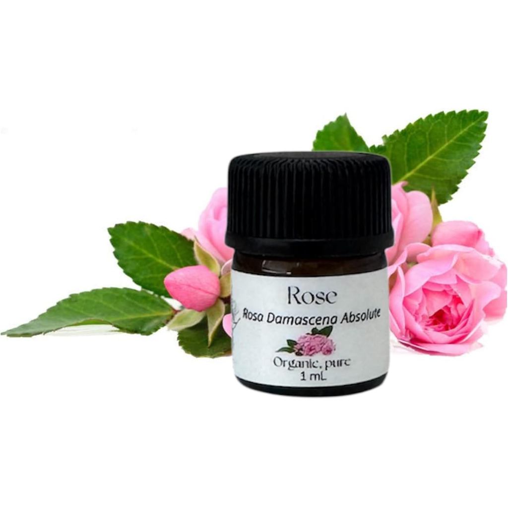 Rose Absolute Oil, Bulgarian Rose Otto, Organic, Pure, Natural 1 mL