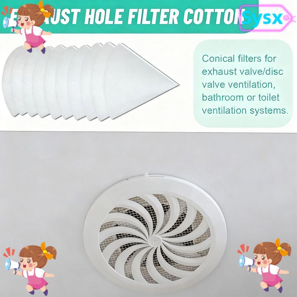 SYSX 5 ชิ้นกรวยกรอง,ใช้งานร่วมกับไอเสีย Air FILTER,ผ้าฝ้ายทางเลือก Conical Air กรองไอเสียวาล์วสําหรั