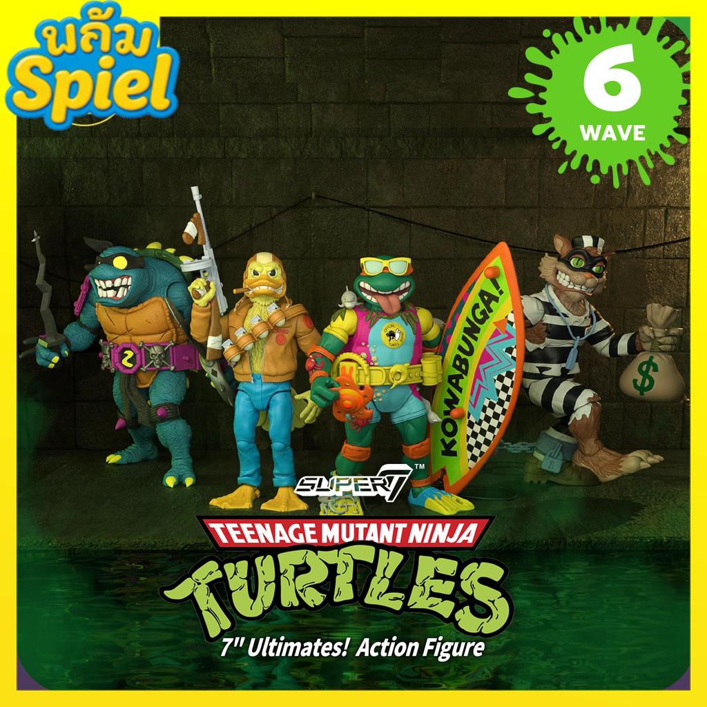 ราคาโปรโมชั่น > [Copied] Ready Stock Super7 Ninja Turtle Series 6 Michelangelo Bad Turtle Prison Elv