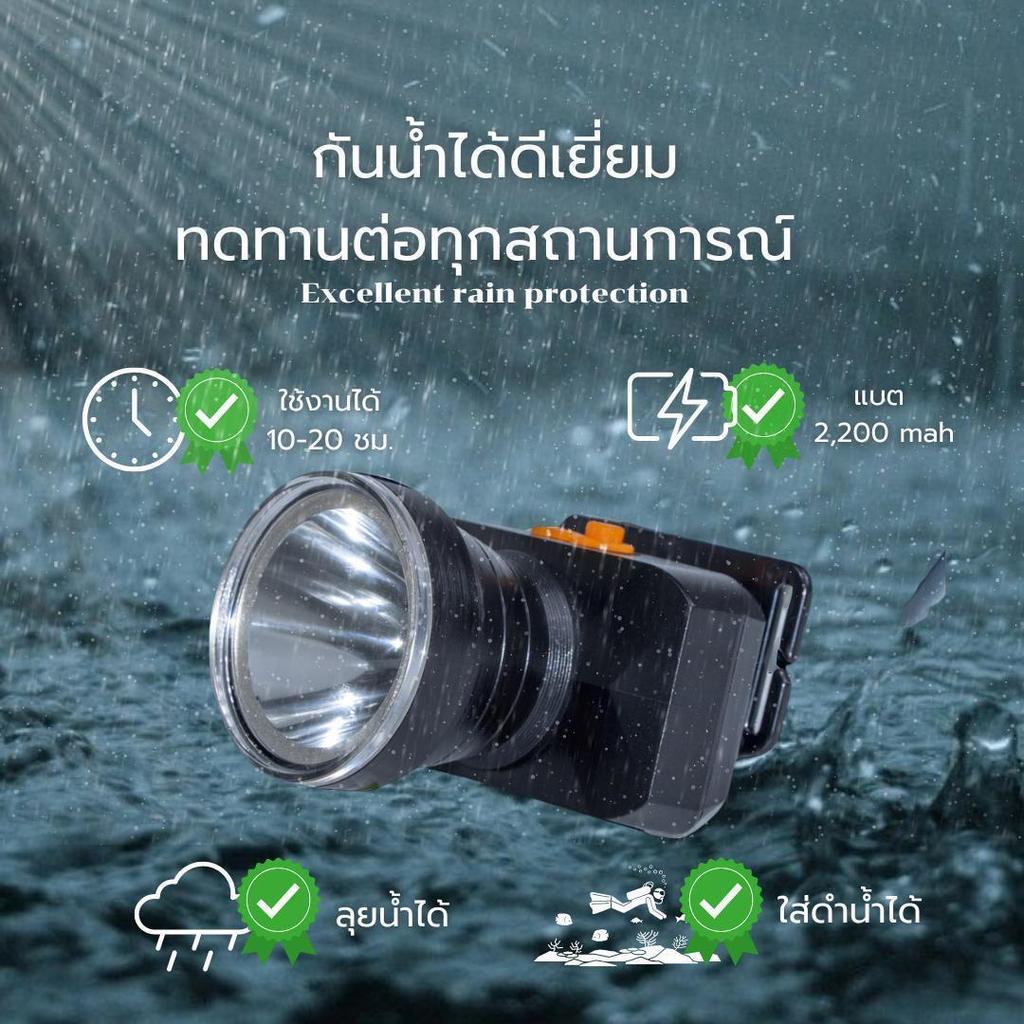 【GE】BLT-01-923 ไฟฉายคาดหัว กันน้ำได้ดี ให้ความสว่างสูง ไฟหน้าแบบ LED แบบชาร์จไฟได้   ไฟ  ส่อง  ไฟ  ฉาย ไฟฉาย  ดํา หลอดไฟ