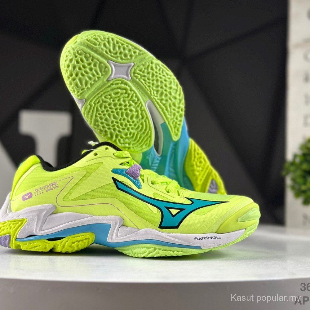 GRNY Mizuno WAVE LIGHTNING Z8 รองเท้าวอลเลย์บอล รองเท้าฝึกซ้อม ระบายอากาศ รองเท้าแบดมินตันกีฬา unisex ผ้าใบสําหรับผู้ชายและผู้หญิง กันลื่นและทนต่อการสึกหรอ DYSC P3KY