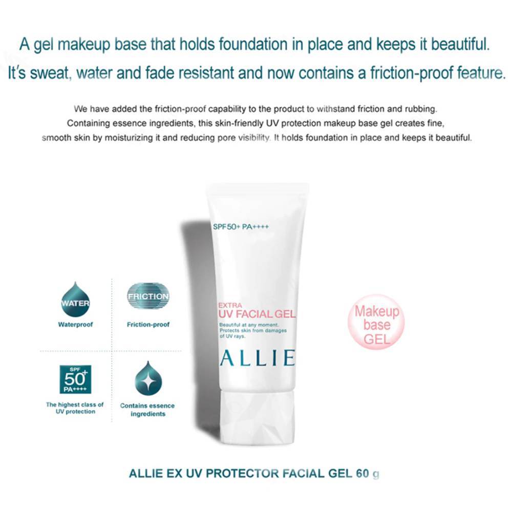 Allie Sunscreen UV ，Allie Extra UV Gel SPF50+, UV Facial Gel