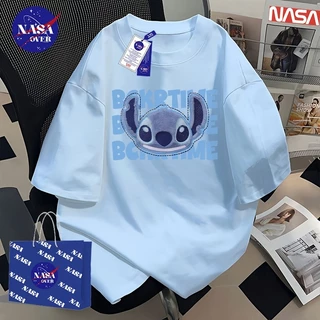【จัดส่งตลอด 24 ชั่วโมง】🔥NASA ลายสติทช์ สไตล์ลำลอง คอกลม เสื้อผญ 🔵 oversize เสื้อ เสื่อยืด YG1563