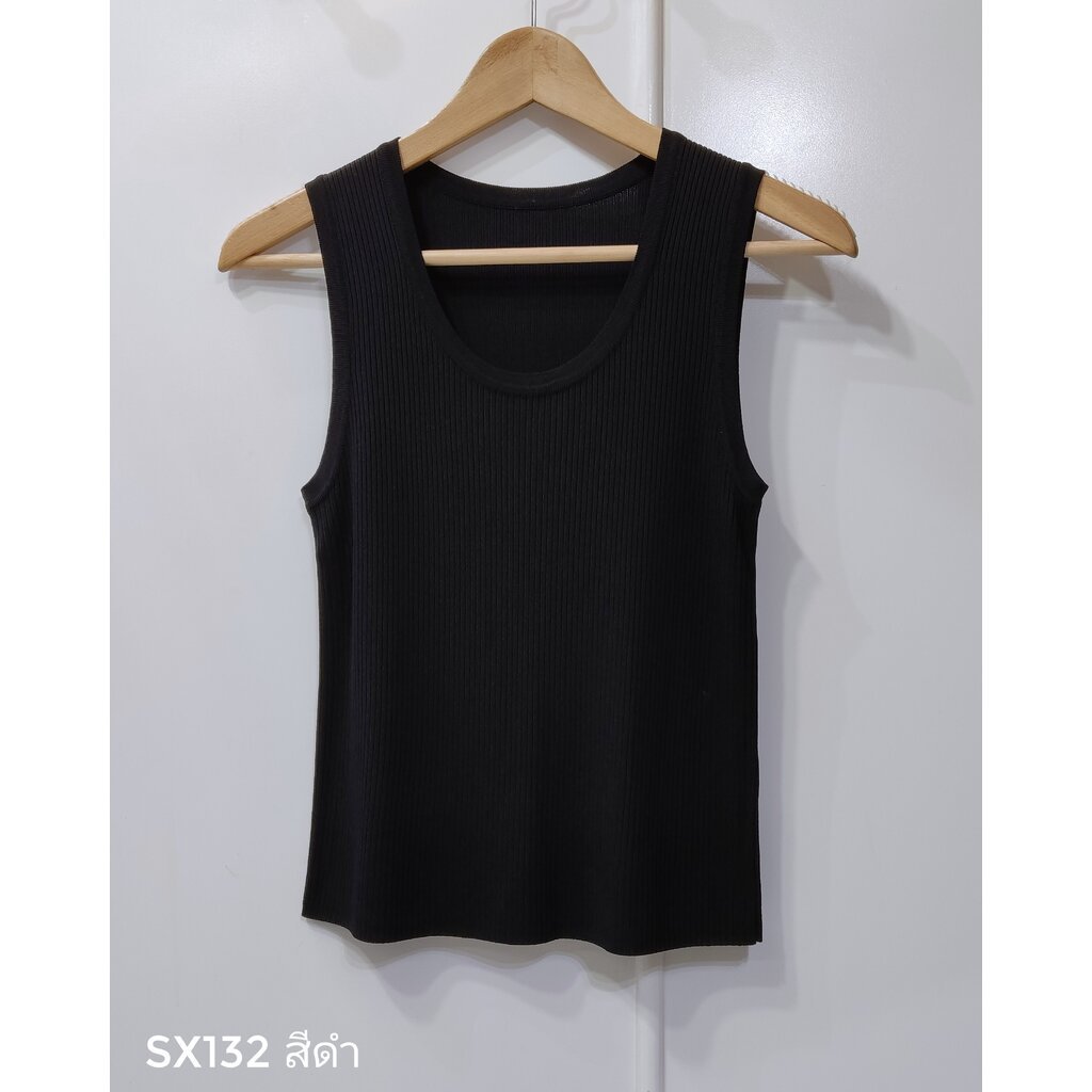 2MUAY SELECT | รุ่น SX132 ROUND NECK KNIT TANK TOP 2 สี