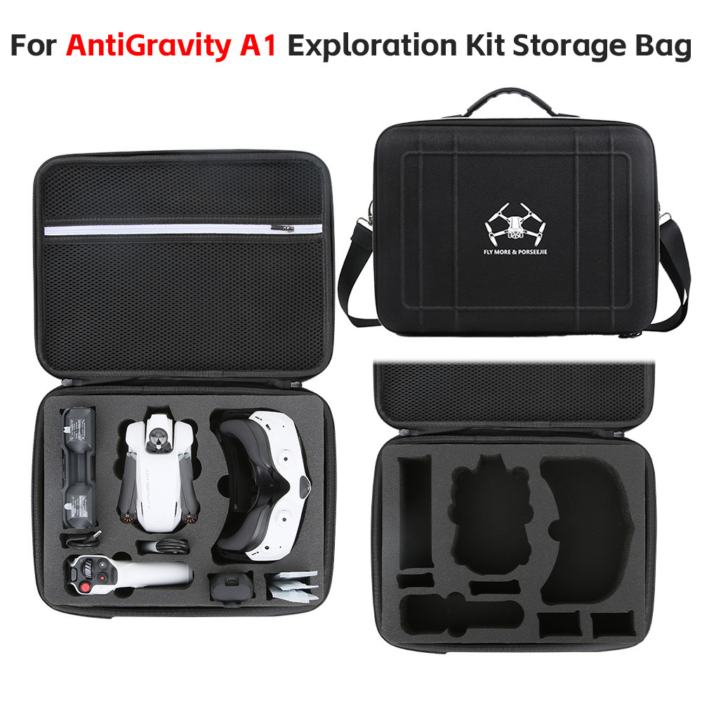 สําหรับ Insta360 Antigravity A1 ถุงเก็บชุดรอบด้านกล่องเก็บไหล่ crossbody กระเป๋าโดรนแบบพาโนรามา Antigravity A1 อุปกรณ์ป้องกัน