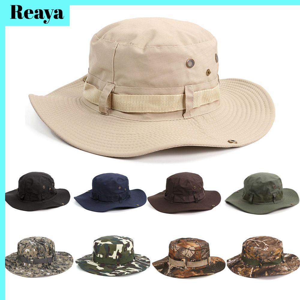 Reaya หมวกกันแดดฤดูร้อนเดินป่าตั้งแคมป์หมวกตกปลาปีกกว้าง – โปรปัง