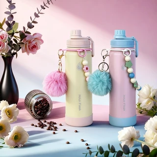 Holo Flask 3 in 1 Tumbler ชุด Tumbler กีฬาขวดน้ําสแตนเลสร้อนและเย็นกระติกน้ําสูญญากาศ