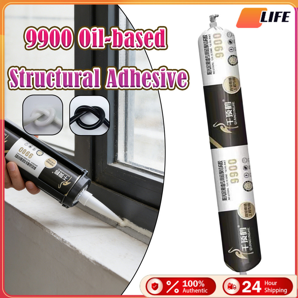 เก็บปลายทาง！590ML กาวกกันน้ำ 9900 ความหนืดสูง กาวโครงสร้าง ศัตรู แตกร้าว รอยแตก กาวซิลิโคน