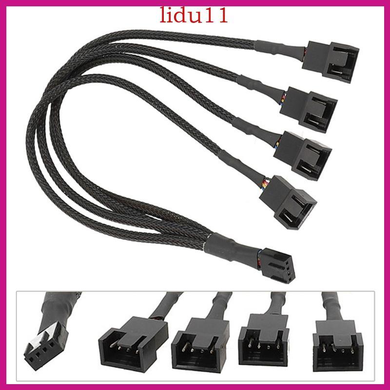 LID PWM Fan Splitter Cable 1 ถึง 3 4 Converter Case Fan Splitter Cable Case Fan