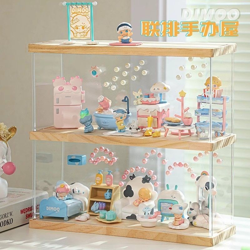 My Mystery Box Storage Display Stand dimoo Figure Box Transparent Stand Lego Candy Toy Doll Doll Dec