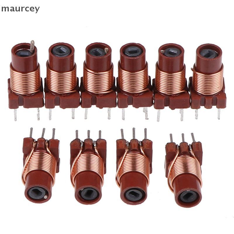 MAU 10pcs 12T 0.6uh-1.7uh ปรับความถี่สูง Ferrite Core Inductor CEY