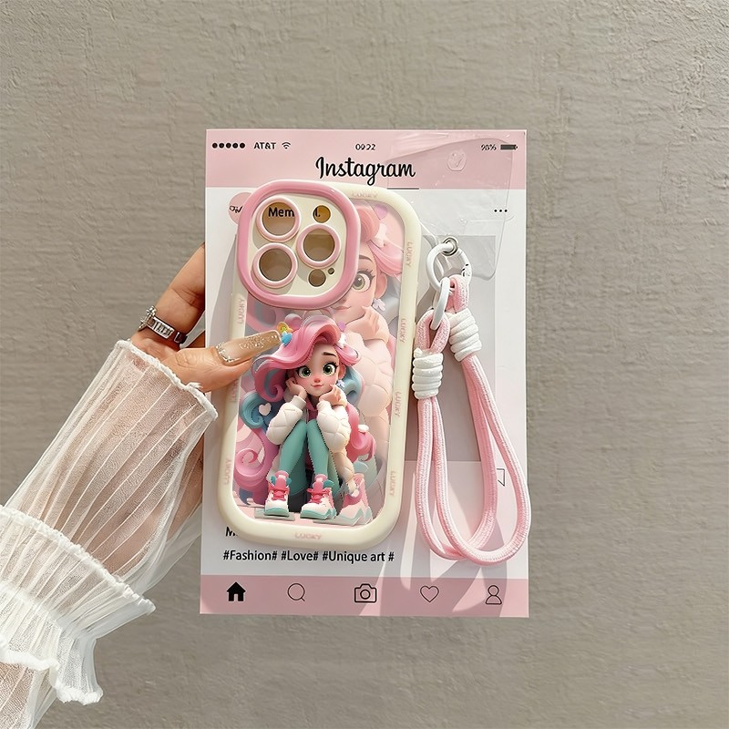 Case+สร้อยข้อมือRealme C63 C61 C53 C51 C51S C35 C33 C30 C30S C21Y C25Y C21 C20 C20A Narzo 60 50 50i 