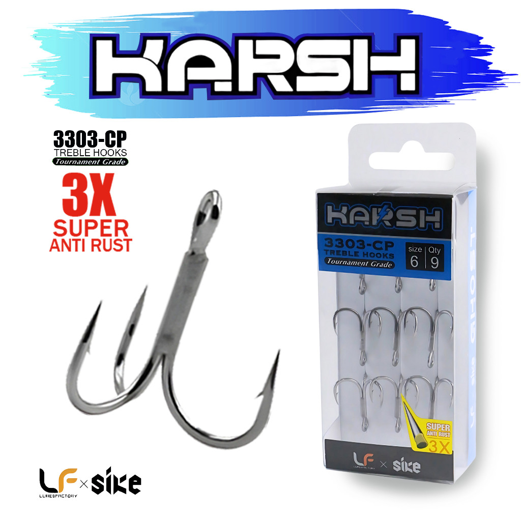 เบ็ด SIKE X LURE FACTORY KARSH 3303-CP