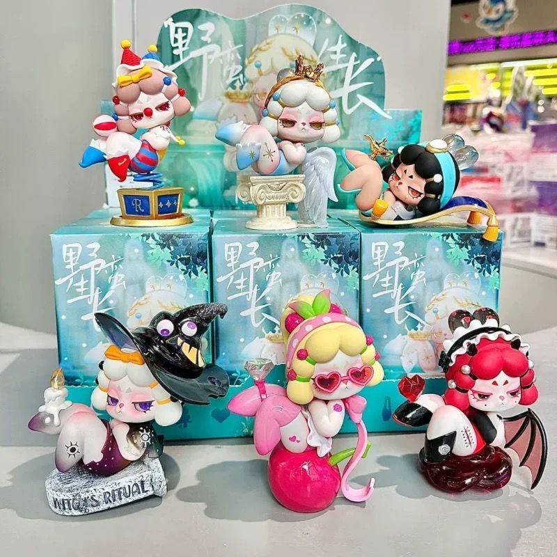 ของแท้ MISS RARA Savage Growth Mystery กล่องรูปตุ๊กตา Surprise กล่องอินเทรนด์ของเล่นสาวของขวัญวันเกิ