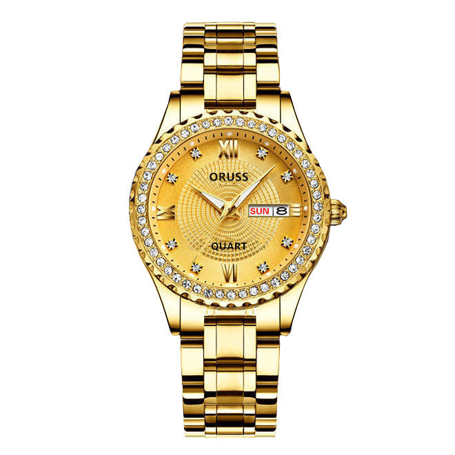 ORUSS นาฬิกาข้อมือสายสแตนเลส Luxury Decoratio Design รุ่น OR2021