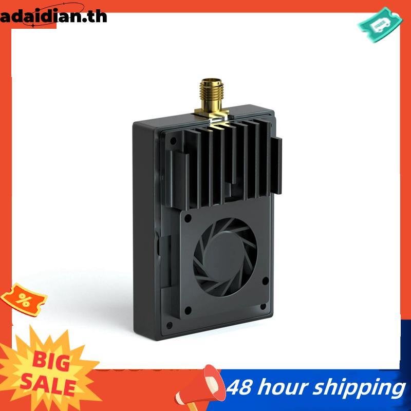 การส่งผ่านวิดีโอแบบปรับได้กําลังสูง 7W VTX 96-CH 4.8-6.2G สําหรับโดรนไมโครโฟนในตัวสําหรับเที่ยวบินระ