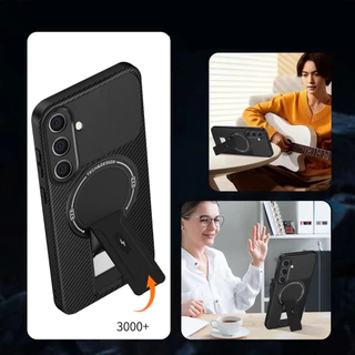SAMSUNG สําหรับSamsung A57 กรณีGalaxy A37 เคสโทรศัพท์Galaxy A54 A52 A52S M36 A56 A17 คาร์บอนไฟเบอร์Stentเคสโทรศัพท์