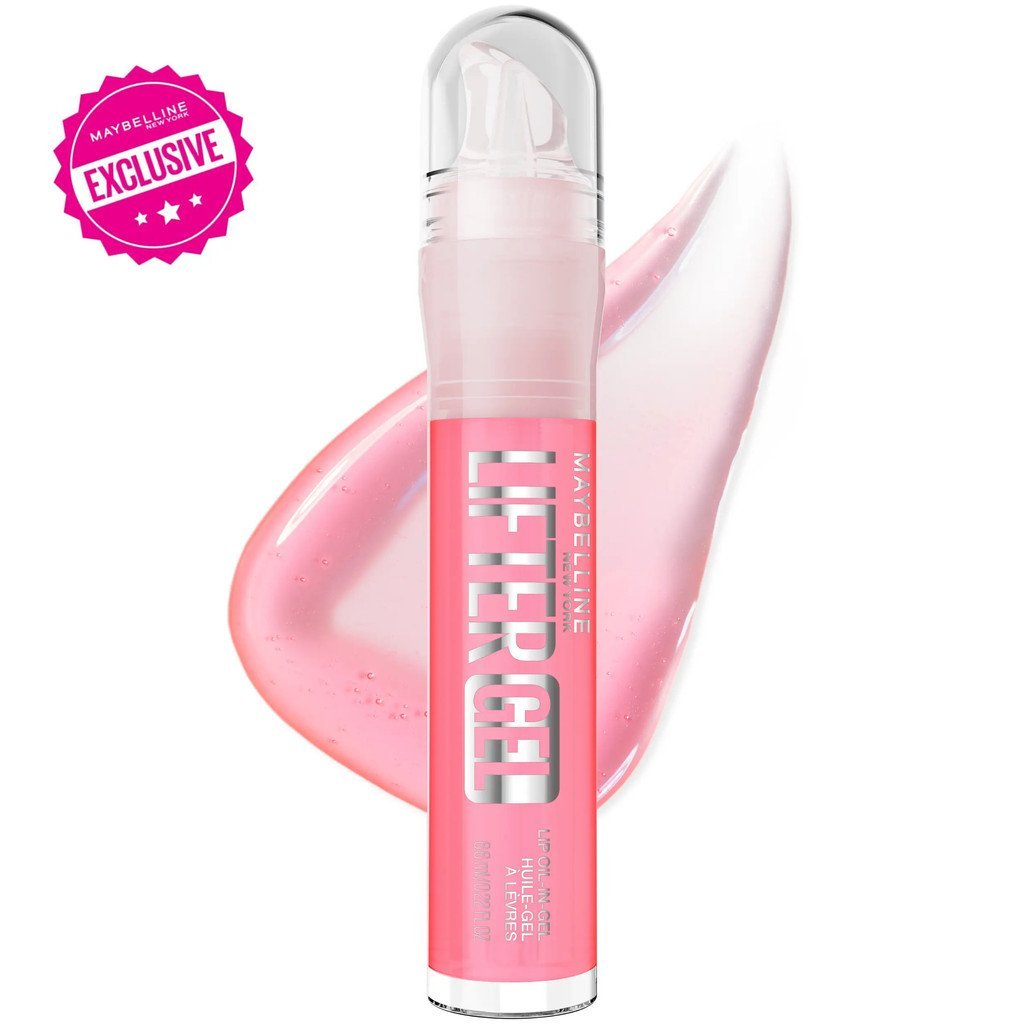 Lifter Gel Lip Gloss, Oil-in-Gel, 24H Hydration, Hyaluronic Acid, สะท้อนแสง Shine, Maybelline New Yo