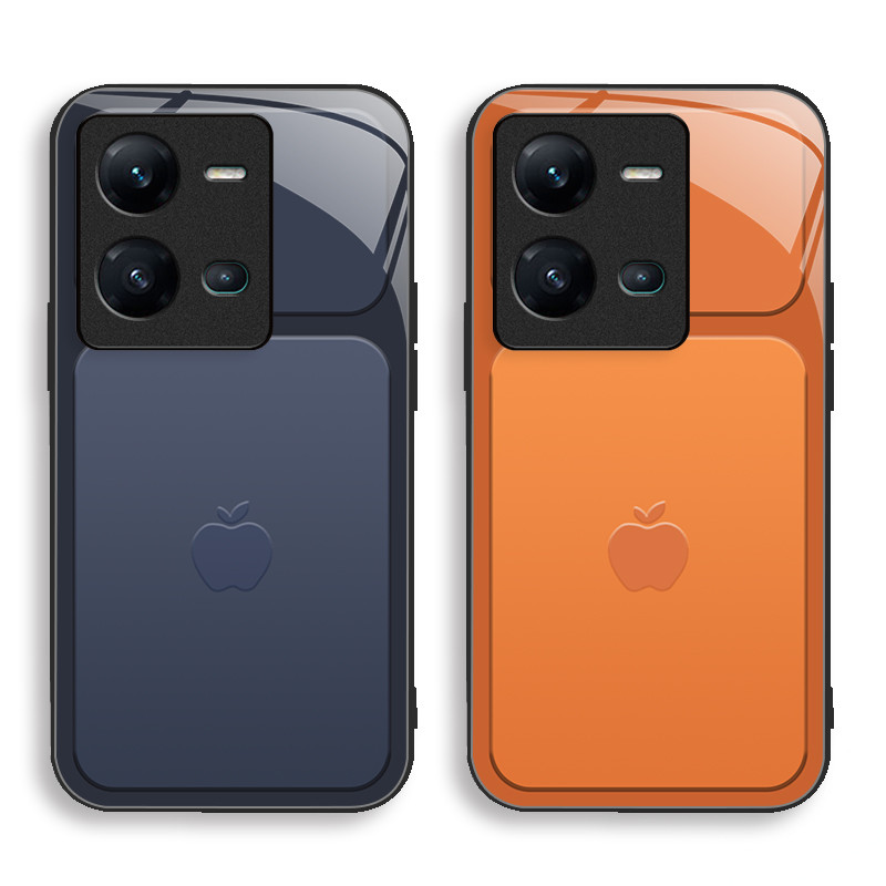 เข้ากันได้กับ [Vivo V25 5g และ Vivo V25e 4g] เคสโทรศัพท์กระจกซิลิโคน HD-Tech Minimalist ประณีต