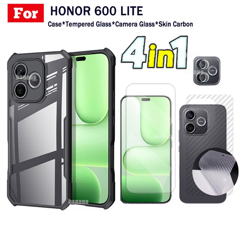 4 in 1 Honor 600 Lite เคสโทรศัพท์กันกระแทกสําหรับ Honor 400 Lite X9D X7D X7C X8D Full Coverage HD กร