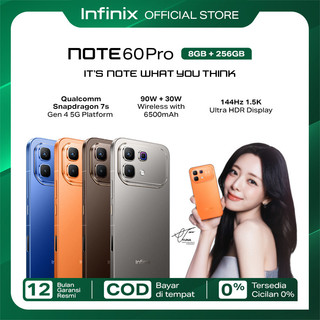 Infinix Note 60 Pro 8/256GB - Up to 16GB Extended RAM - Snapdragon 7s Gen 4 - 6.78” 1.5K Amoled - 50MP - 6500 mAh - 90W Charging - NFC